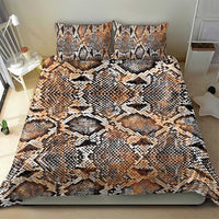 Wild Animal Skins Bedding Set Vintage Snake Skin Pattern - Wonder Print Shop