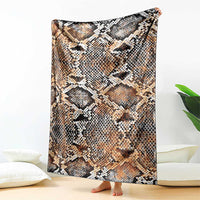 Wild Animal Skins Blanket Vintage Snake Skin Pattern - Wonder Print Shop