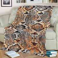 Wild Animal Skins Blanket Vintage Snake Skin Pattern - Wonder Print Shop
