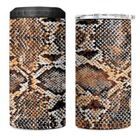 Wild Animal Skins 4 in 1 Can Cooler Tumbler Vintage Snake Skin Pattern - Wonder Print Shop