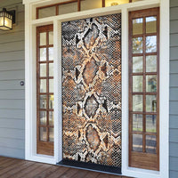 Wild Animal Skins Door Cover Vintage Snake Skin Pattern - Wonder Print Shop