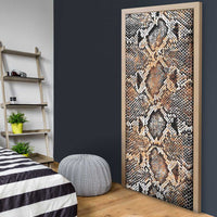 Wild Animal Skins Door Cover Vintage Snake Skin Pattern - Wonder Print Shop