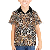 Wild Animal Skins Family Matching Mermaid Dress and Hawaiian Shirt Vintage Snake Skin Pattern - Wonder Print Shop