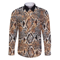 Wild Animal Skins Family Matching Puletasi and Hawaiian Shirt Vintage Snake Skin Pattern - Wonder Print Shop