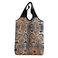 Wild Animal Skins Grocery Bag Vintage Snake Skin Pattern - Wonder Print Shop