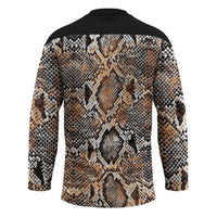 Wild Animal Skins Hockey Jersey Vintage Snake Skin Pattern - Wonder Print Shop