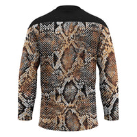 Wild Animal Skins Hockey Jersey Vintage Snake Skin Pattern - Wonder Print Shop