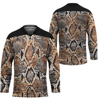 Wild Animal Skins Hockey Jersey Vintage Snake Skin Pattern - Wonder Print Shop