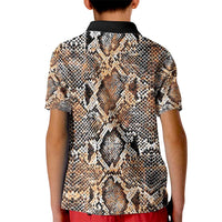 Wild Animal Skins Kid Polo Shirt Vintage Snake Skin Pattern - Wonder Print Shop