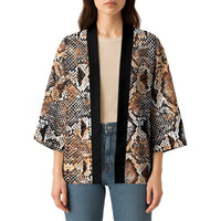 Wild Animal Skins Kimono Vintage Snake Skin Pattern - Wonder Print Shop