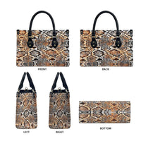 Wild Animal Skins Leather Bag Vintage Snake Skin Pattern - Wonder Print Shop