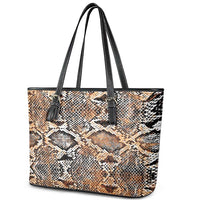 Wild Animal Skins Leather Tote Bag Vintage Snake Skin Pattern - Wonder Print Shop