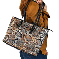 Wild Animal Skins Leather Tote Bag Vintage Snake Skin Pattern - Wonder Print Shop
