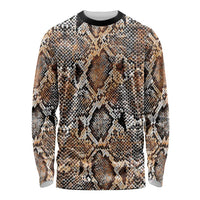 Wild Animal Skins Long Sleeve Shirt Vintage Snake Skin Pattern - Wonder Print Shop