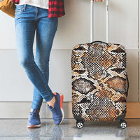 Wild Animal Skins Luggage Cover Vintage Snake Skin Pattern - Wonder Print Shop