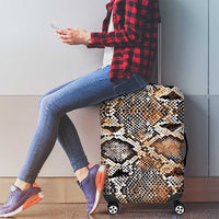 Wild Animal Skins Luggage Cover Vintage Snake Skin Pattern - Wonder Print Shop