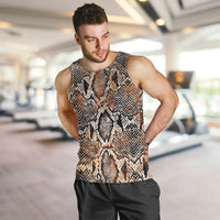 Wild Animal Skins Men Tank Top Vintage Snake Skin Pattern - Wonder Print Shop