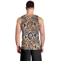 Wild Animal Skins Men Tank Top Vintage Snake Skin Pattern - Wonder Print Shop