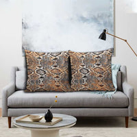 Wild Animal Skins Pillow Cover Vintage Snake Skin Pattern - Wonder Print Shop