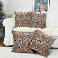 Wild Animal Skins Pillow Cover Vintage Snake Skin Pattern - Wonder Print Shop