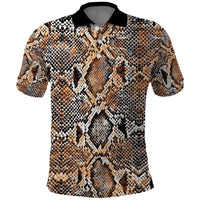 Wild Animal Skins Polo Shirt Vintage Snake Skin Pattern - Wonder Print Shop