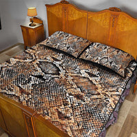 Wild Animal Skins Quilt Bed Set Vintage Snake Skin Pattern - Wonder Print Shop