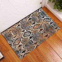 Wild Animal Skins Rubber Doormat Vintage Snake Skin Pattern - Wonder Print Shop
