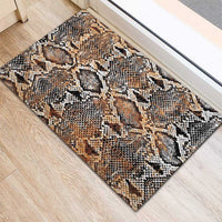 Wild Animal Skins Rubber Doormat Vintage Snake Skin Pattern - Wonder Print Shop