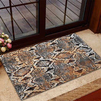 Wild Animal Skins Rubber Doormat Vintage Snake Skin Pattern - Wonder Print Shop