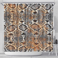 Wild Animal Skins Shower Curtain Vintage Snake Skin Pattern - Wonder Print Shop