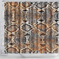 Wild Animal Skins Shower Curtain Vintage Snake Skin Pattern - Wonder Print Shop
