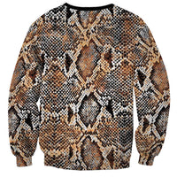 Wild Animal Skins Sweatshirt Vintage Snake Skin Pattern - Wonder Print Shop
