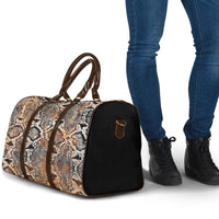 Wild Animal Skins Travel Bag Vintage Snake Skin Pattern - Wonder Print Shop