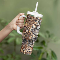 Wild Animal Skins Tumbler With Handle Vintage Snake Skin Pattern - Wonder Print Shop
