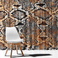 Wild Animal Skins Window Curtain Vintage Snake Skin Pattern - Wonder Print Shop