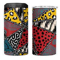 Wild Animal Skins 4 in 1 Can Cooler Tumbler Triangles Pattern Afro Pattern Style - Wonder Print Shop