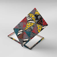 Wild Animal Skins Canvas Wall Art Triangles Pattern Afro Pattern Style - Wonder Print Shop
