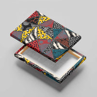 Wild Animal Skins Canvas Wall Art Triangles Pattern Afro Pattern Style - Wonder Print Shop