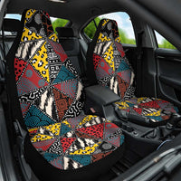 Wild Animal Skins Car Seat Cover Triangles Pattern Afro Pattern Style - Wonder Print Shop