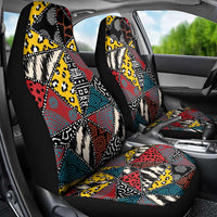 Wild Animal Skins Car Seat Cover Triangles Pattern Afro Pattern Style - Wonder Print Shop