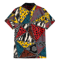 Wild Animal Skins Family Matching Mermaid Dress and Hawaiian Shirt Triangles Pattern Afro Pattern Style - Wonder Print Shop