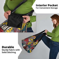 Wild Animal Skins Grocery Bag Triangles Pattern Afro Pattern Style - Wonder Print Shop