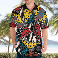 Wild Animal Skins Hawaiian Shirt Triangles Pattern Afro Pattern Style - Wonder Print Shop