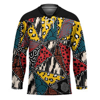 Wild Animal Skins Hockey Jersey Triangles Pattern Afro Pattern Style - Wonder Print Shop