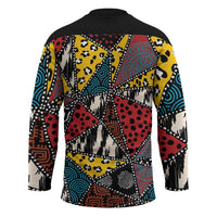 Wild Animal Skins Hockey Jersey Triangles Pattern Afro Pattern Style - Wonder Print Shop