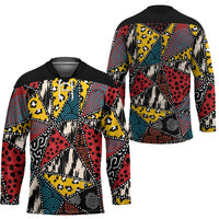 Wild Animal Skins Hockey Jersey Triangles Pattern Afro Pattern Style - Wonder Print Shop