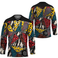 Wild Animal Skins Hockey Jersey Triangles Pattern Afro Pattern Style - Wonder Print Shop