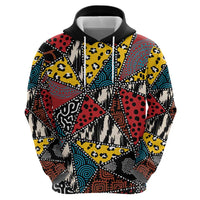 Wild Animal Skins Hoodie Triangles Pattern Afro Pattern Style - Wonder Print Shop