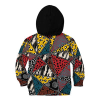 Wild Animal Skins Kid Hoodie Triangles Pattern Afro Pattern Style - Wonder Print Shop