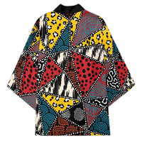 Wild Animal Skins Kimono Triangles Pattern Afro Pattern Style - Wonder Print Shop